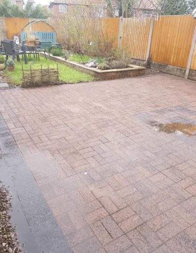 domestic block paving after