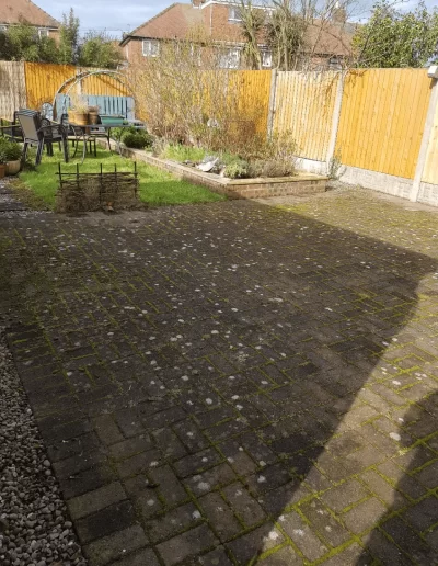 domestic block paving before